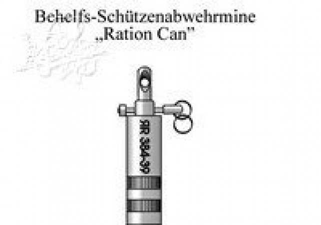 Behelfs-Schützenabwehrmine ration-can